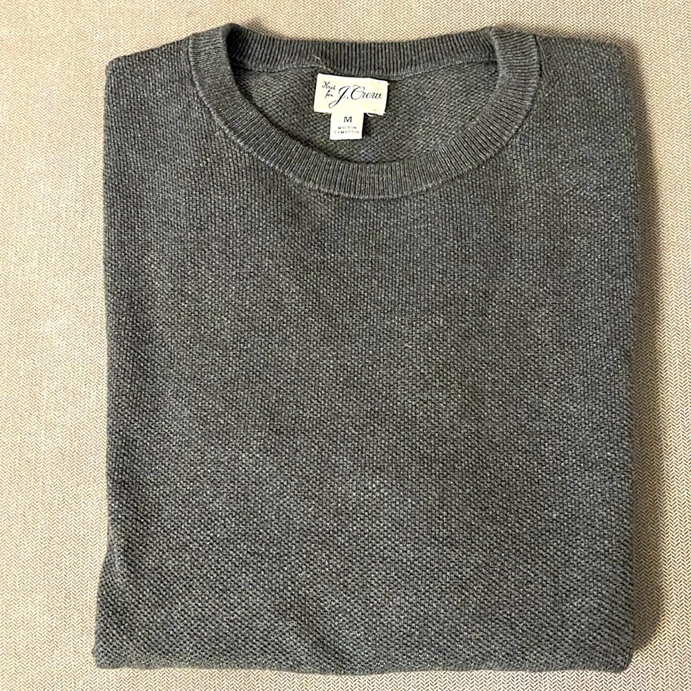 Almost NEW J Crew Men Cotton Sweater- Medium, also fit Boy 16-18